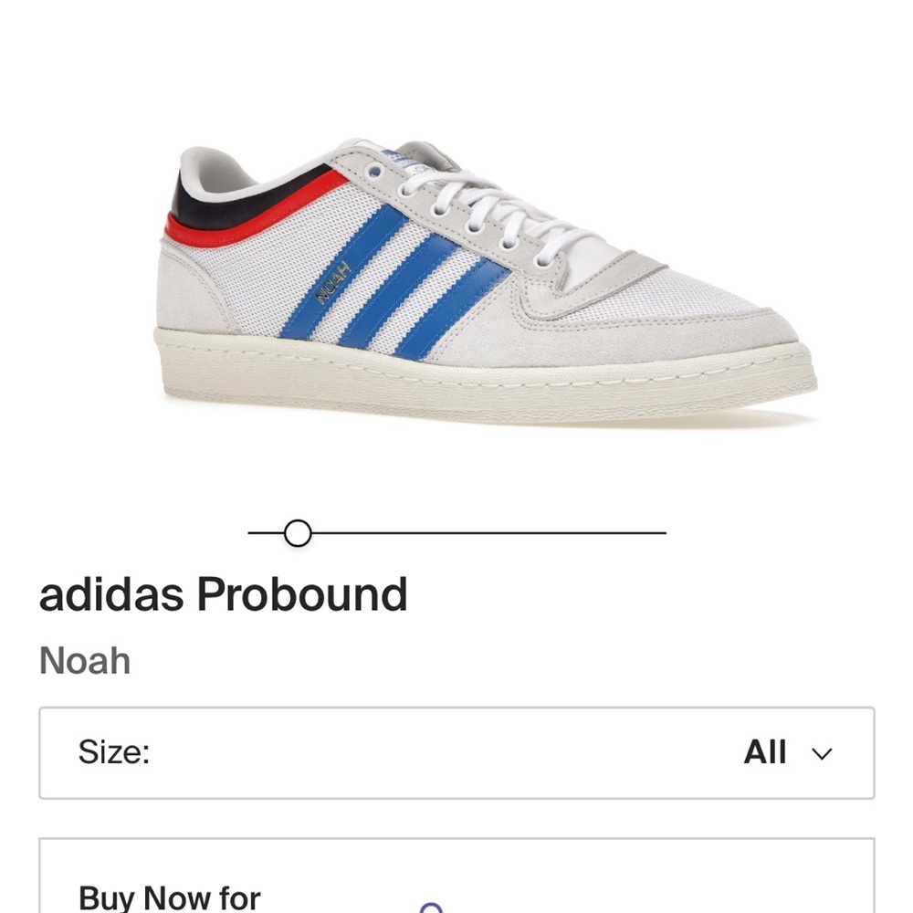 Adidas Probound Noah White And Blue Sneakers
